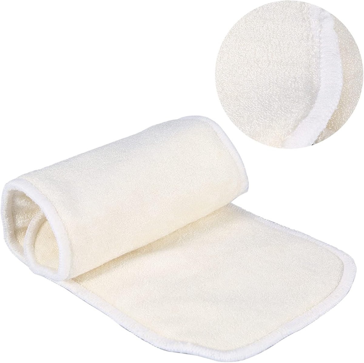 Wasbare en herbruikbare 4-laags bamboe vezel inlegkruisjes voor volwassenen, ideaal voor gevoelige huid, herstel na bevalling en comfort tijdens menstruatie.
