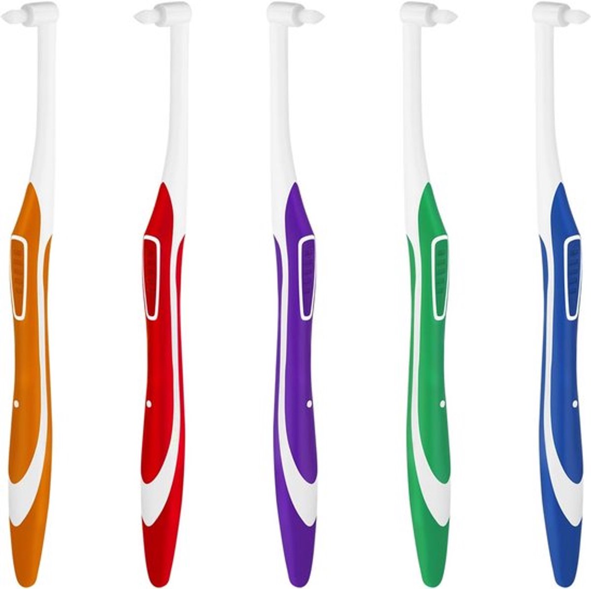 Set van 5 zachte tuft tandenborstels voor orthodontische beugels, diepe reiniging en mondverzorging