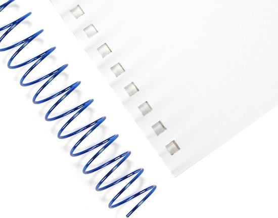 Multicolor Spiral Binding Spoelen, 60 Vellen Capaciteit, 11,1 mm, Verpakking van 100, Perfect voor Kantoor en Schoolgebruik van Merkloos — afbeelding 3
