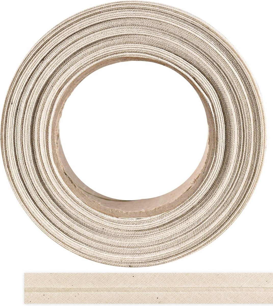 Biaisband Katoen - Kantband Twill - Mooie Stoffen Randen - Gemaakt in België - 10m x 20mm - Zwart