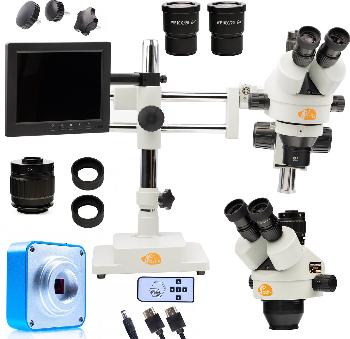 Rosfix Mikroscoop Jupiter Pro MSJP-T-SDMS1 Set - Trinokulair Stereoscoop