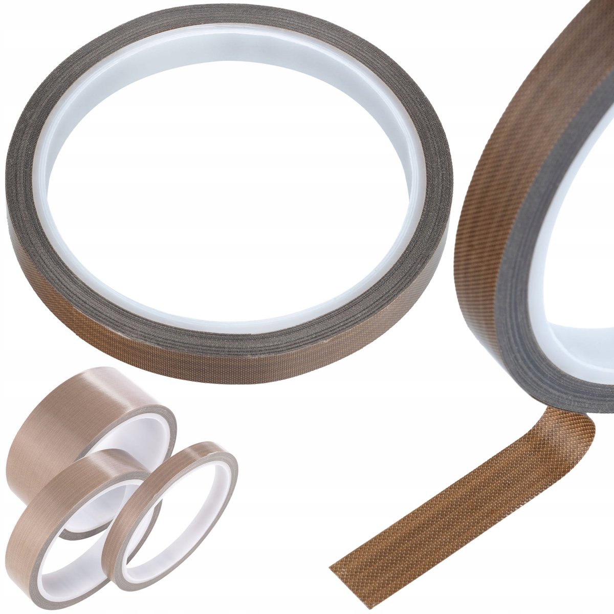 Rosfix PTFE-Tape 0,18 mm - Teflontape op Glasvezelbasis - 15 mm X 10 m, -70°C–+300°C, Elektrische