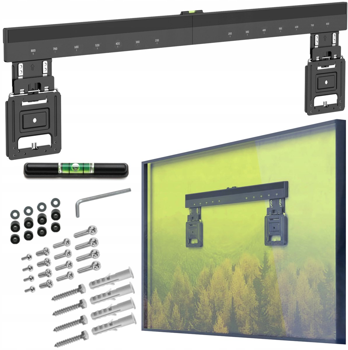 Universele TV Muurbeugel 43-100 inch, Ultraslank, 75kg