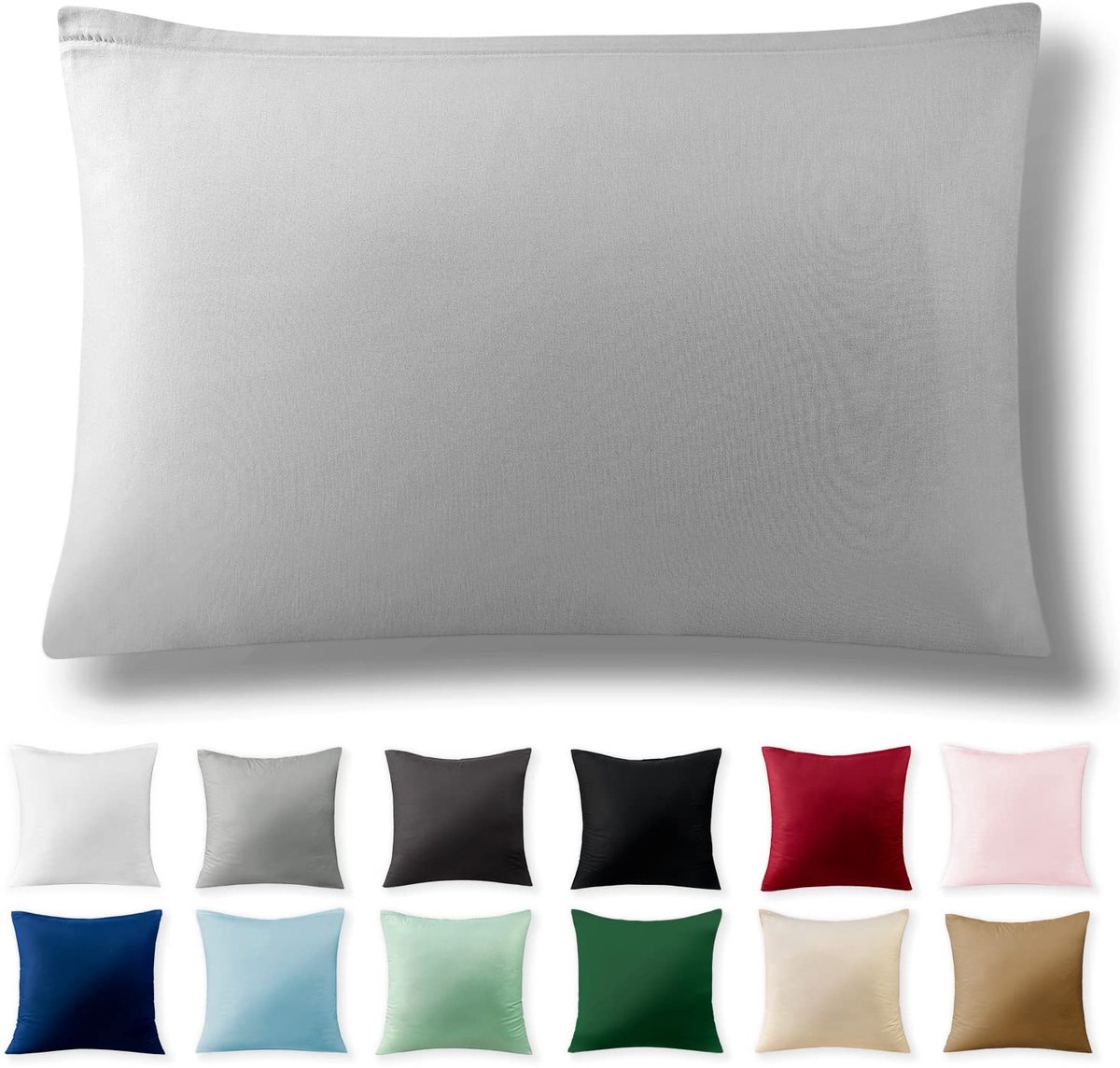 Kussenbezug 40 x 60 cm van 100% katoen - Blau met golfpatroon