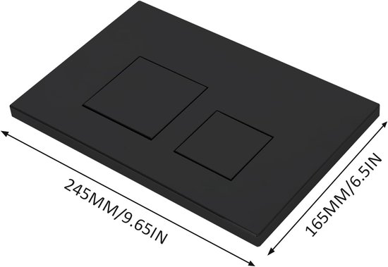 Controlepaneel voor dubbele spoeling, Sigma30, 115.883.16.1, frontbediening in mat zwart, geschikt voor Geberit systemen — afbeelding 5