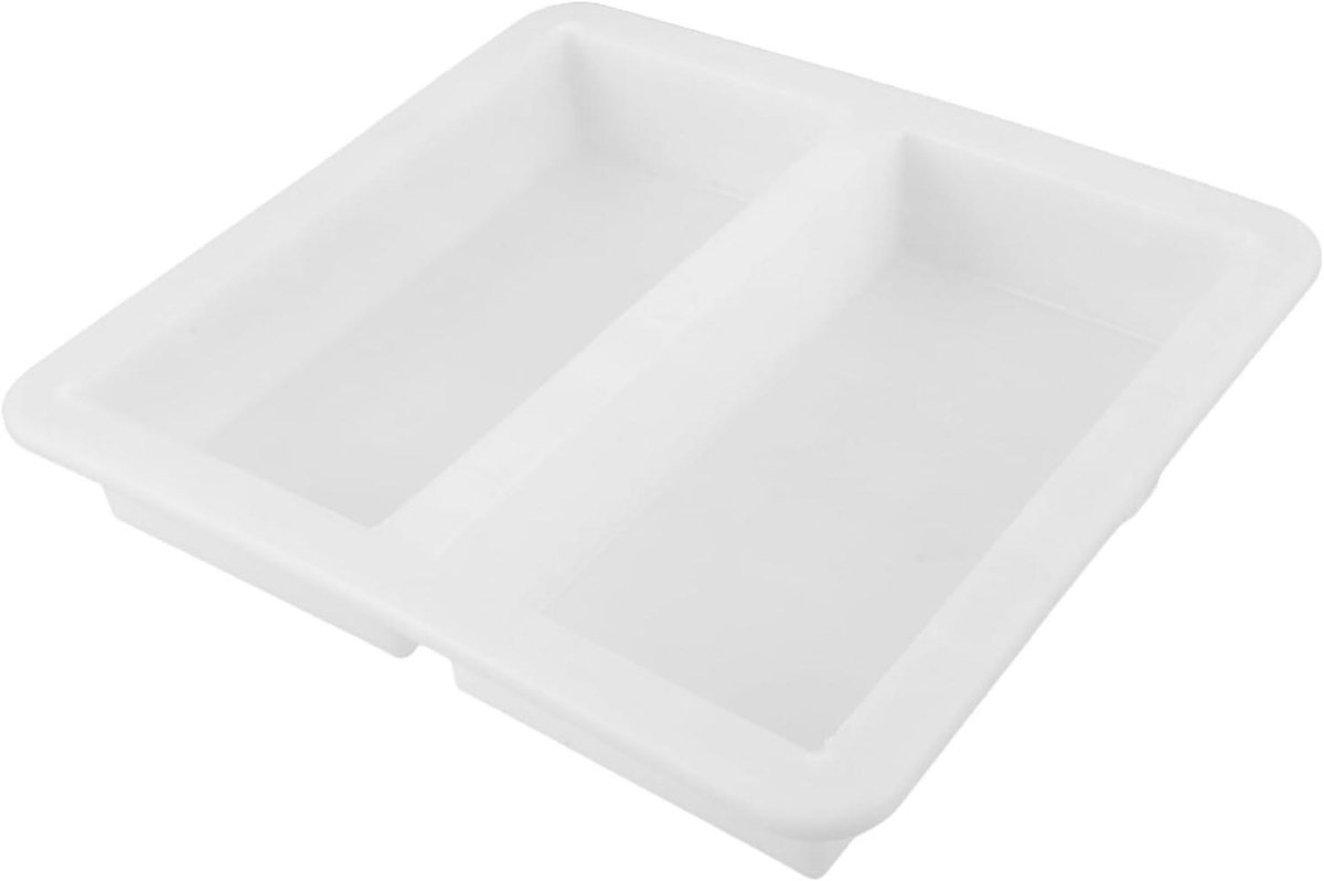 Betonnen Bestratingsmal - Tuinsteen Mal - Oprit Aanleggen - Herbruikbaar Plastic - 30x28x5 cm - Wit
