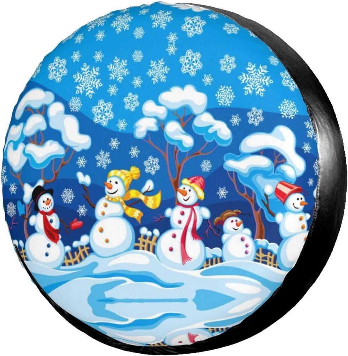 Reservewielhoezen - Bandenhoezen Wieltassen - Transport Bescherming - Waterdicht Stof - 14-17 inch - Winter Sneeuwpop