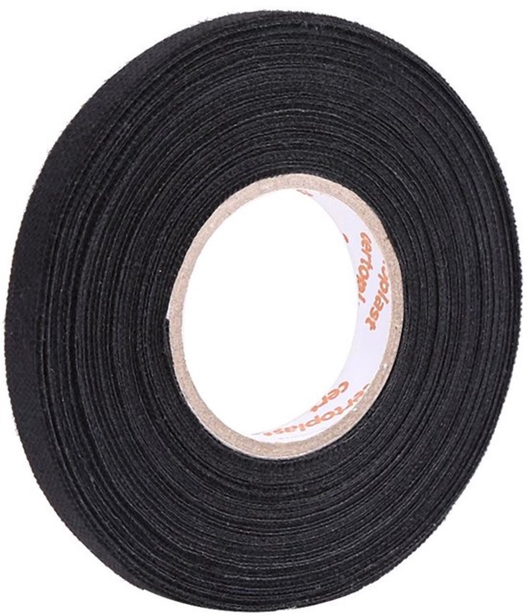 Kabelboom Tape 9mm x 15m - Multifunctionele Auto Tape - Zelfklevende Tape - Anti Piepen/Rammelaar - Hoogwaardige Polyester - Sterke Acryldrukgevoelige Kleefstof - Bedrading Tape