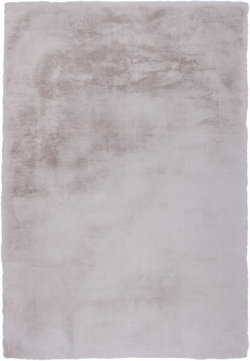 Padiro laagpolig vloerkleed 200 x 290 cm - poolgrijs - vintage patroon - geschikt voor vloerverwarming - van polyester en wol