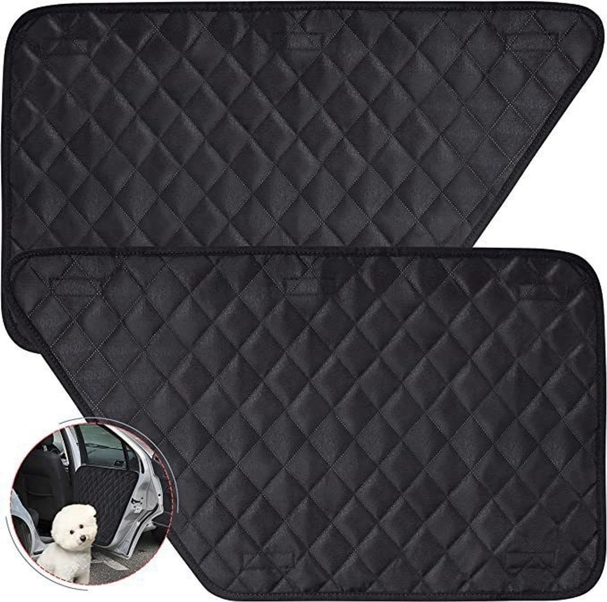Auto Deurbeschermer voor Hond - Deurbeschermer Auto - Auto Stootrand - Autodeur Beschermer - Garage Stootrand - Autodeur Beschermer - Auto Accessoires - Waterdichte Oxford Autodeurbescherming tegen Krassen en Vuil - 2stuks
