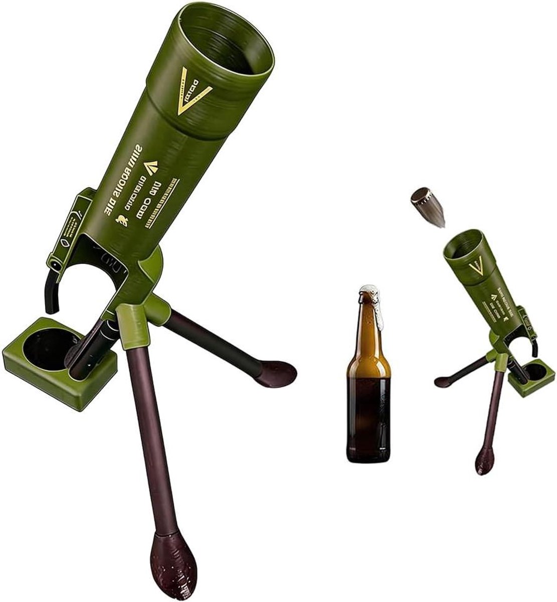 Automatische Flesopener - Handsfree Opener Bieropener - Drankjes Openen - Snelle Dop Verwijdering - Voor Standaard Flessen - Groen