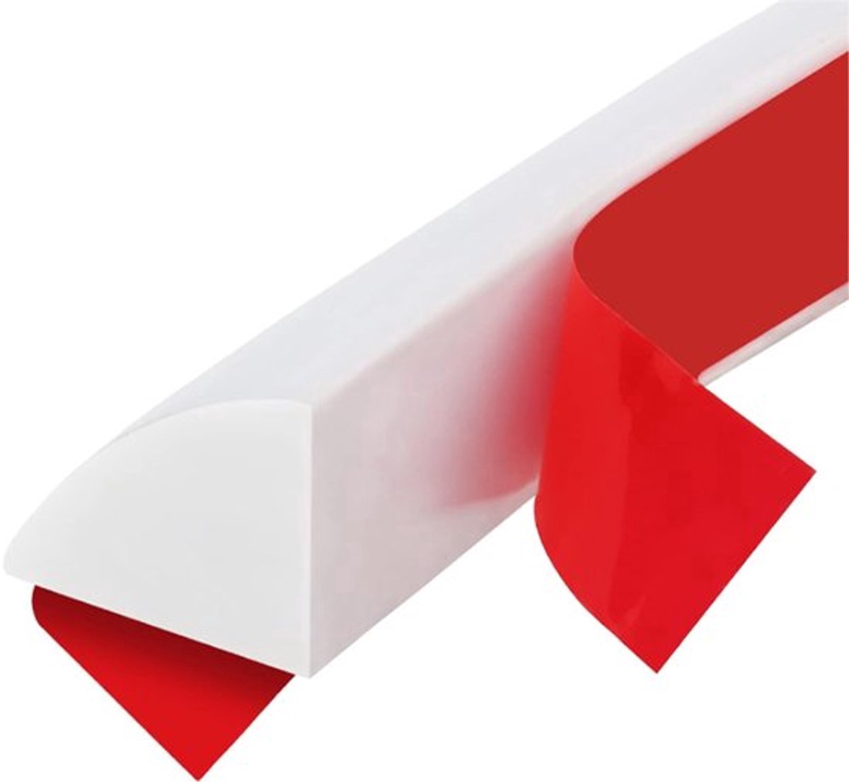 Decoratieve strip van 200 cm - Flexibele driehoekige decoratieve strip - Zelfklevend - Mini voorgevormde decoratieve strip - Hoekstrip - Hoekstrip voor vloertegels - Wit