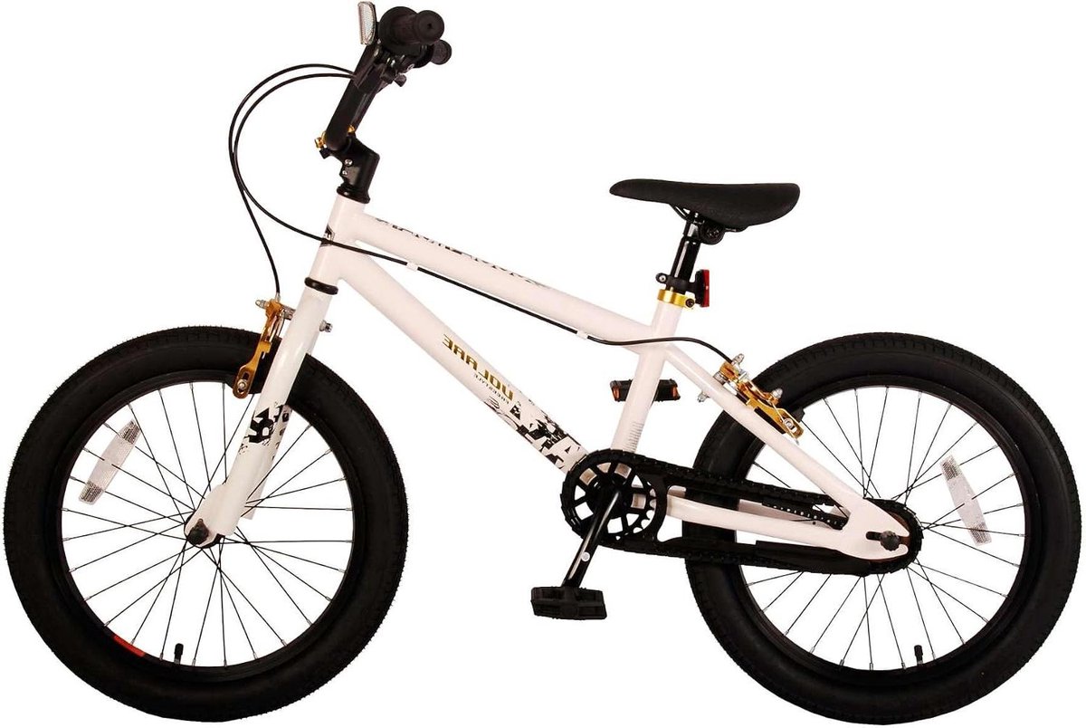 Kinderfiets Loopfiets Buiten Spelen BMX Stijl 18 Inch Wit