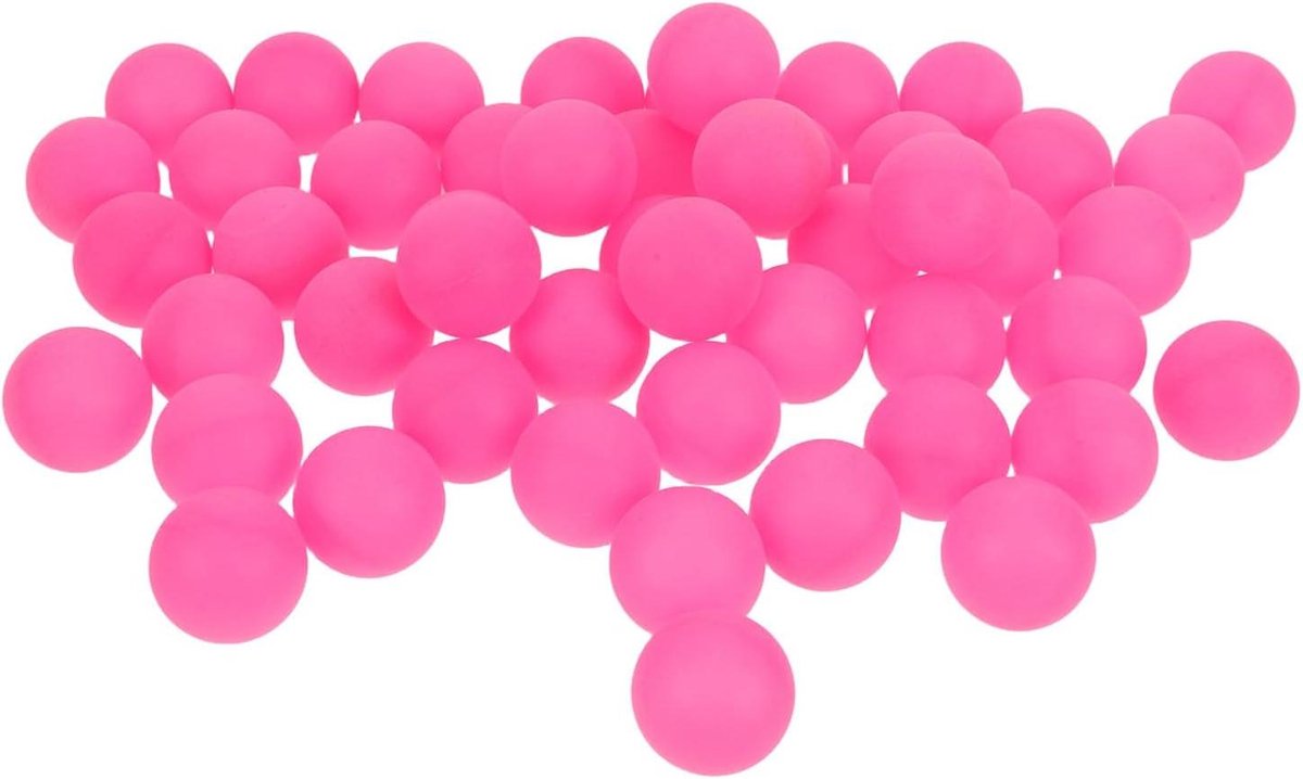 Matte Tafeltennisballen - Decoratie Ballen - Feestdecoratie Knutselen - Verbeterde Grip - 4 cm Diameter - Roze
