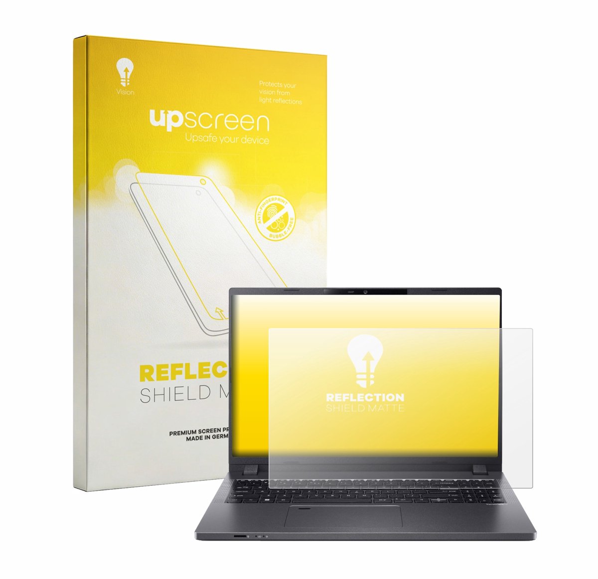 upscreen - Screenprotector voor Acer TravelMate P2 TMP214 - Folie Beschermfolie anti glare matte