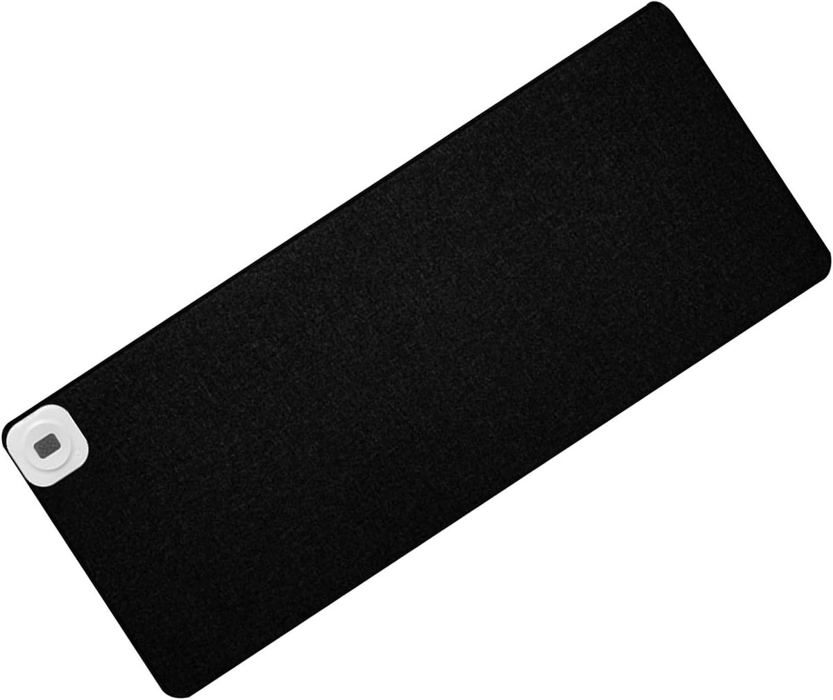 Verwarmd bureau - Bureau verwarming - Warm werken - Zes temperaturen - 80 x 33 cm - Zwart