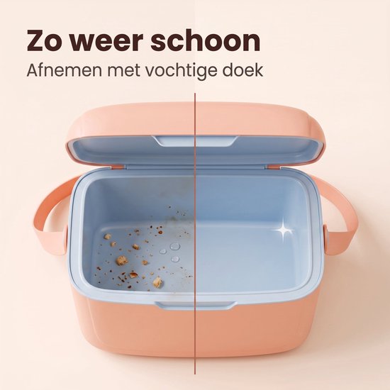 Cheqo® Koelbox Klein - Draagbare Koelbox zonder Stroom - Koelbox met Handvat en Deksel - Koelbox voor Picknick - Camping - Strand en Auto - Coolbox - Frigobox - Mini Koelbox voor Onderweg - Koeltas voor Lunch en Festival - Roze van Cheqo — afbeelding 3