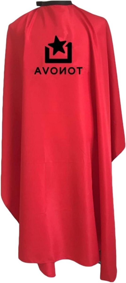 Kappersmantel met Kam - Kappersschort Antistatisch - Haar Knippen - Waterafstotend Materiaal - 160x140 cm - Rood