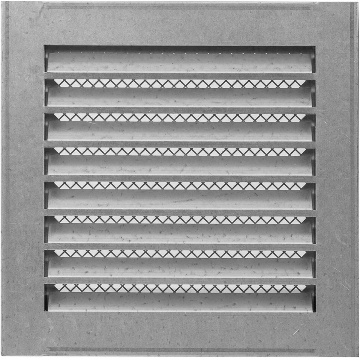 Ventilatie rooster - Metaal rooster - Buiten ventilatie - Weerbestendig - 260 x 260 mm - Wit