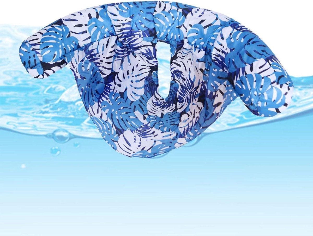 Opblaasbare Zwembad Float - Waterhangmat Lounger - Ontspannen in Water - Opvouwbaar en Draagbaar - 74 x 46 cm - Blauw
