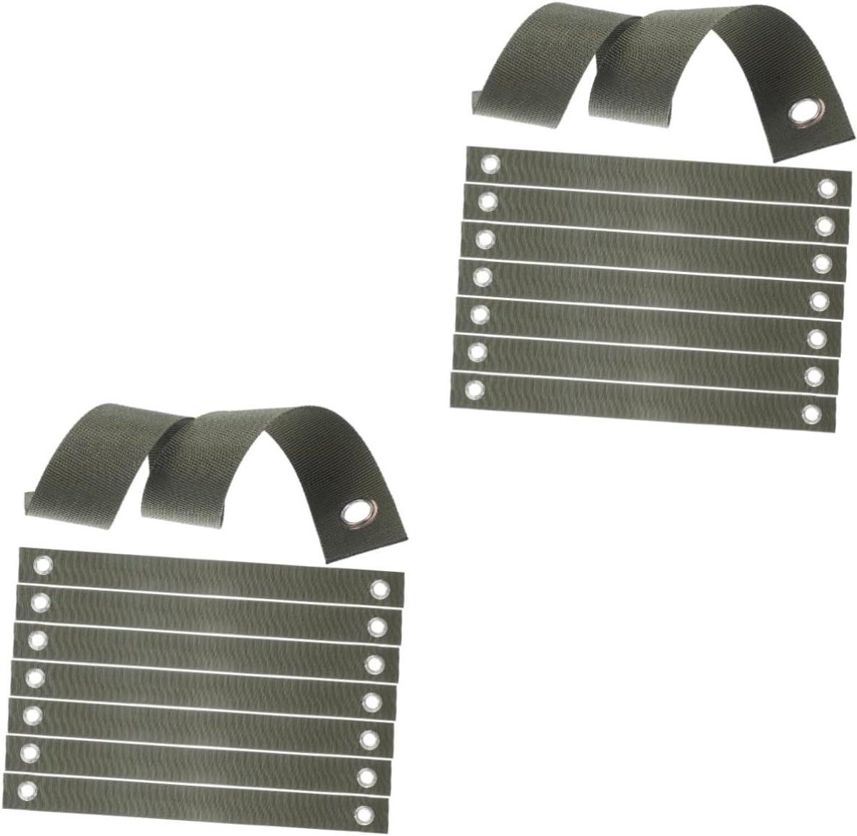 Boombanden - Plantensteunbanden - Bomen Ondersteunen - Nylon Materiaal - 16 stuks - Militair groen