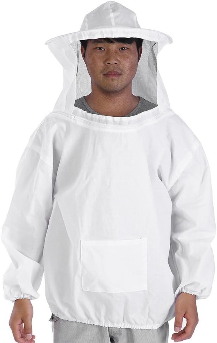 Professionele Bijenhouder Outfit met Hoed en Vlies, Beschermende Kleding voor Bijenhouden, Bijenbescherming en Veiligheid