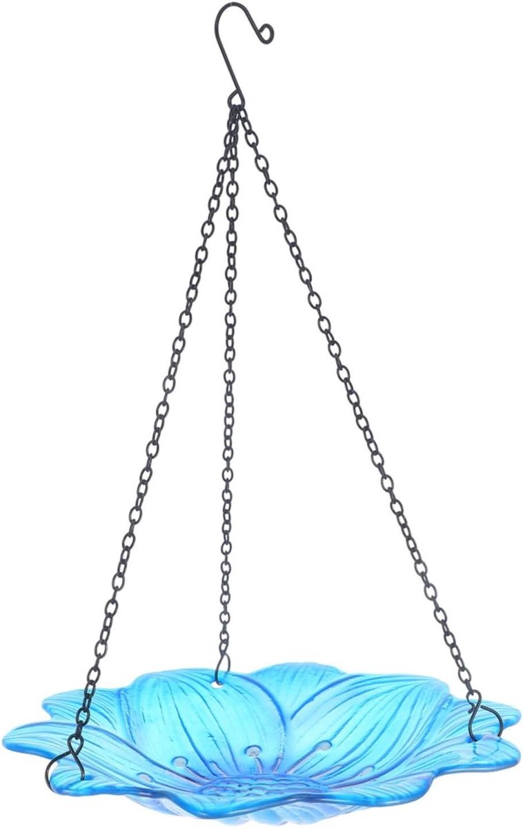 Hangende Voederbak - Vogelvoederhuis - Vogels Observeren - Onopvallend Glas - 42 cm - Transparant