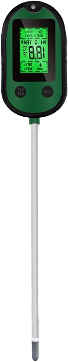 Bodemtester - Vochtigheidsmeter Planten - Plantenverzorging - 5-in-1 Meting - 33 cm - Zwart