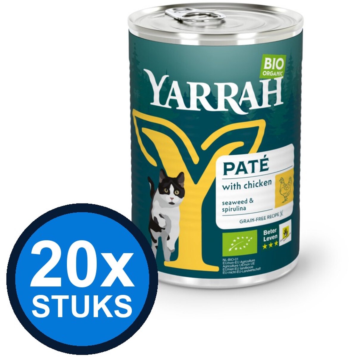 Yarrah Yarrah cat bio blik paté kip 400gr