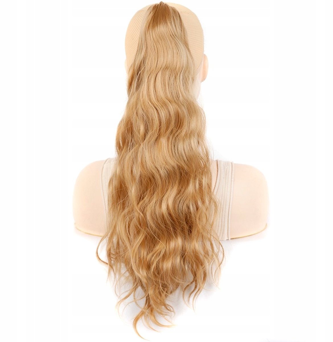 Dopson Korte Paardenstaart - Golvend Synthetisch Haar 55cm Middenblond