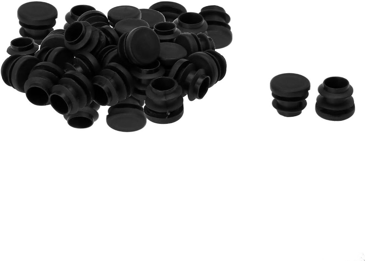 Sourcing map 36 stuks. Paalkap lamellendoppen 5/8" 16 mm buitenmr. Plastic ronde buisinzet 0,51 inch - 0,6 inch binnendiameter