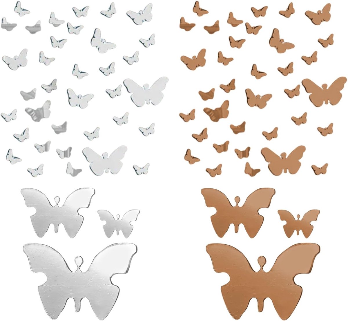 Muurstickers, Acryl Spiegel Muurstickers, Cartoon 3D Driedimensionale Muurstickers, Creatieve Achtergrond Muurdecoratie, Woonaccessoires.