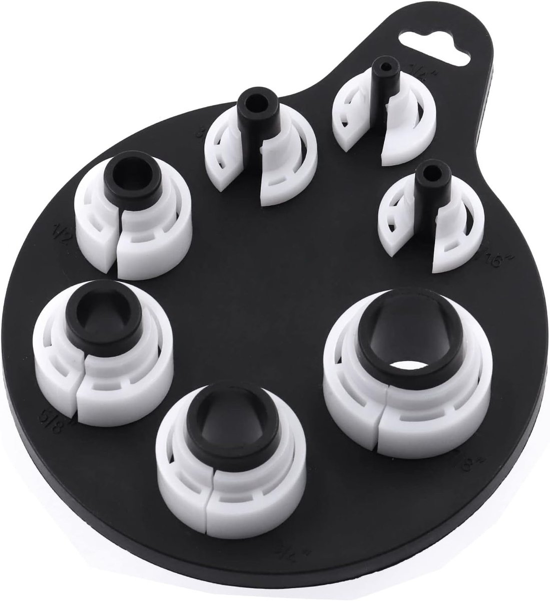 7 Stks Wit 7 SAE Standaard Maten 1/4" 5/16" 3/8" 1/2" 5/8" 3/4" en 7/8" Airconditioning en Brandstofleiding Quick Disconnect Tool Kit voor Meerdere Toepassingen
