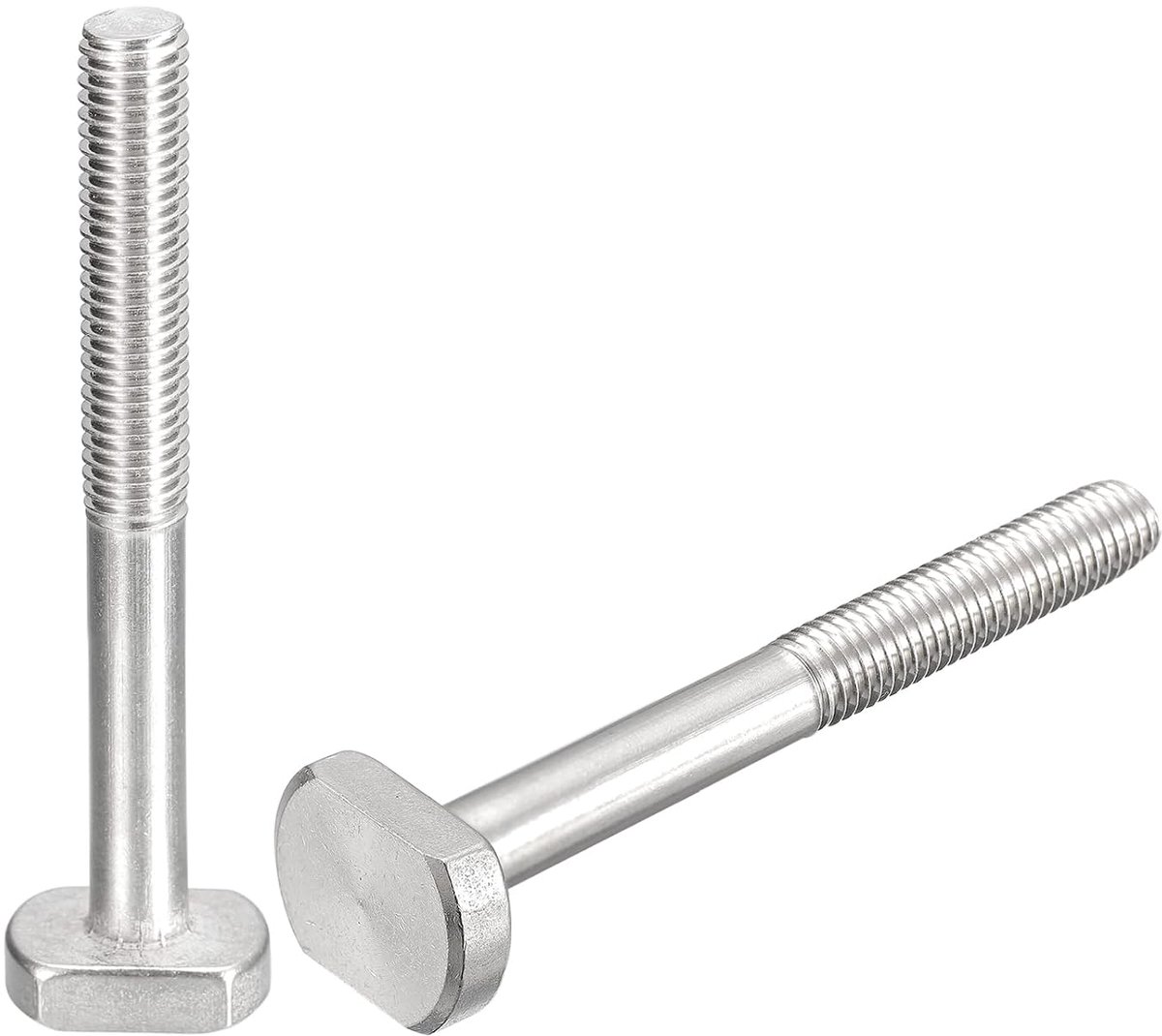 2 stuks T-sleufbouten M10 x 90 mm T-sleuf instappen bouten schuifbouten 304 roestvrij staal T-vormige schroeven voor T-spoor