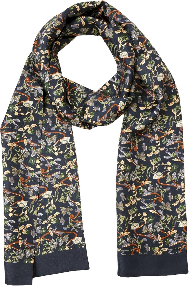 Herensjaal van 100% zijde, dubbellaags, 170 cm, lang, elegant, klassiek voor feestelijke zaken