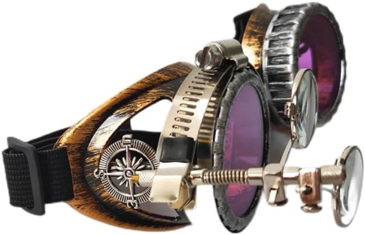 Steampunk Goggles Bril Victoriaanse Retro Cyberpunk Gothic Cosplay