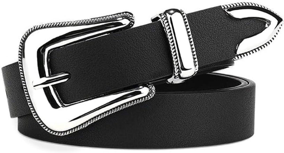 Riem voor dames, stijlvol PU-leer, hoogwaardige gesp, verstelbaar en veelzijdig, voor jeans, broeken, jurken, outfits, ideaal