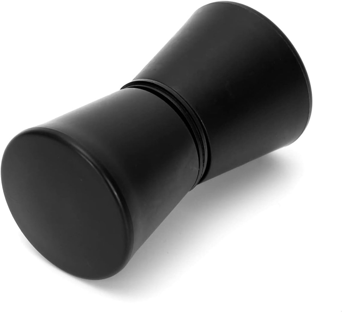 Glazen deurkruk mat zwart (kunststof ABS) voor badkamerdeur, kantoor, plexiglas, schuifdeur, stoomkamer (mat zwart)