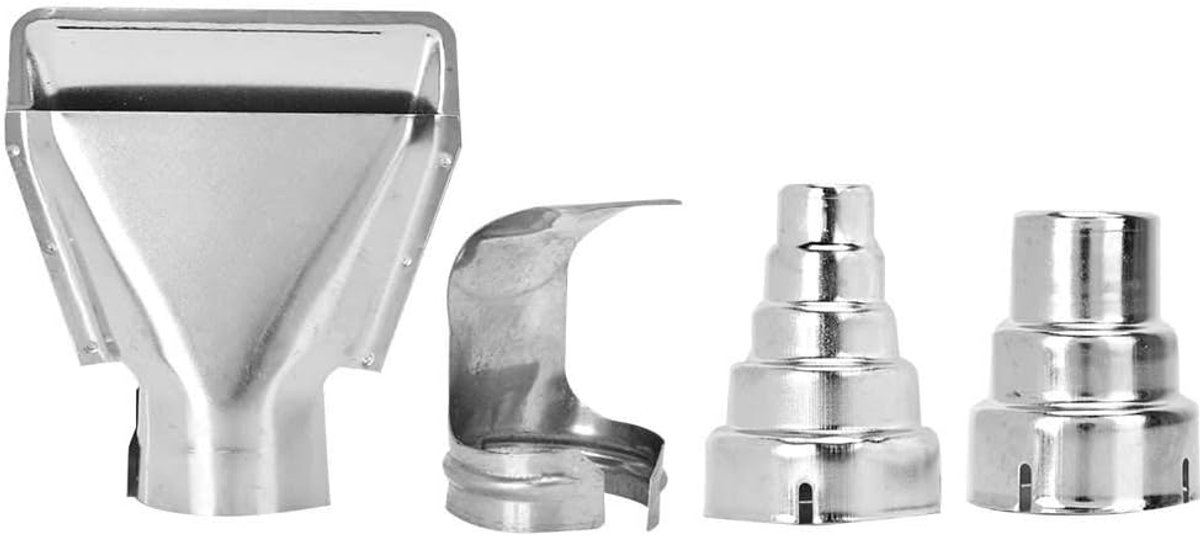 4 Stuks Heat Gun Nozzles Kits 35mm Rvs Reflector Nozzle voor Heteluchtpistool Soldeerstation Nozzle Tool