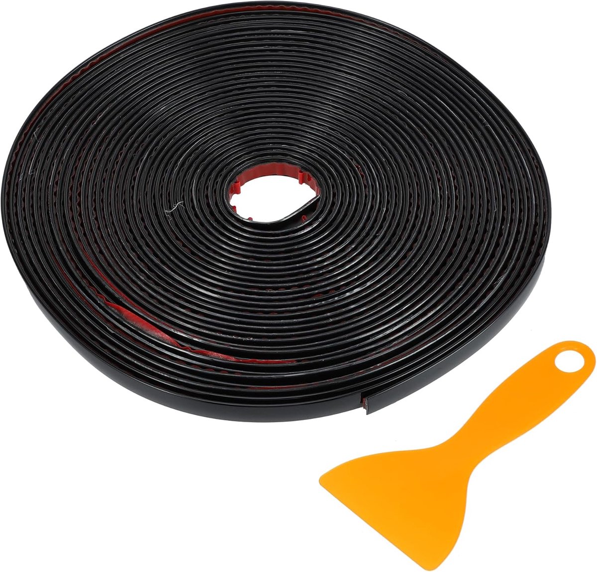 Vrachtwagen Raamlijst 5/16 "8mm Breedte 32Ft 10m Zelfklevende Krasbestendig | Universele Bumper Deur Body Side Decoratieve Sticker Glans Zwart