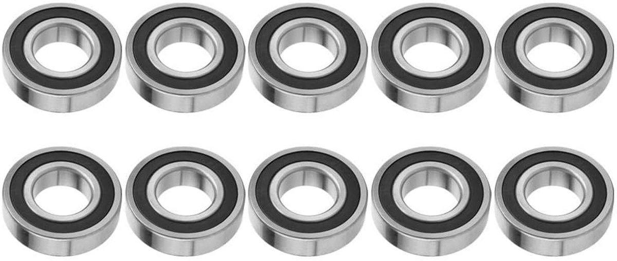 10st 6206-2RS kogellager, hoge snelheid dubbelzijdige afdichting diepgroefkogellager 30x62x16mm voor industriële apparatuur, micromotor, kleine rotatiemotor, kantoorapparatuur enz.