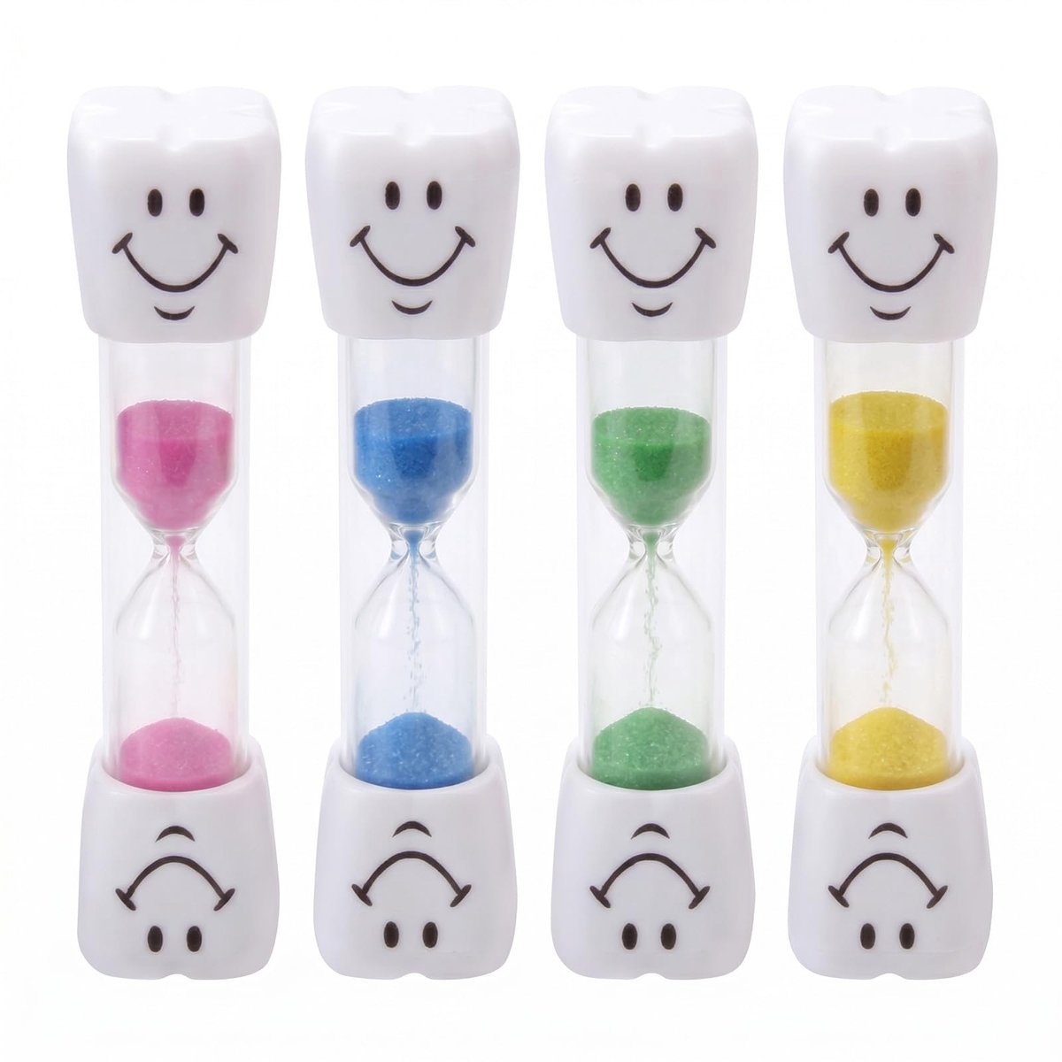 Zandloper voor Kinderen - 3 Minuten Timer voor Tandenpoetsen (Blauw, Roze)