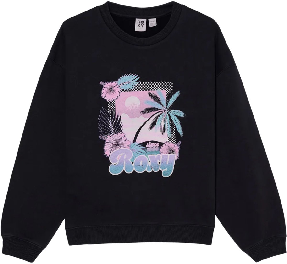 Roxy Lineup Crew Bru Sweatshirt 12 Years Meisje Antraciet