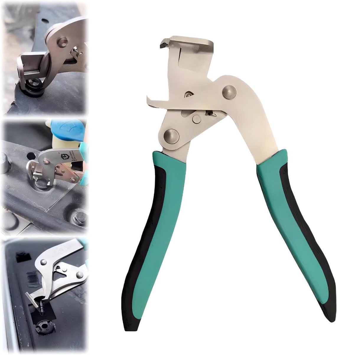 Gereedschap, demontagegereedschap auto voor het verwijderen van bevestigingen, clips, gespen en klinknagels, hefboomgereedschap auto, klinktang, autoklemtang, panelen moeiteloos en
