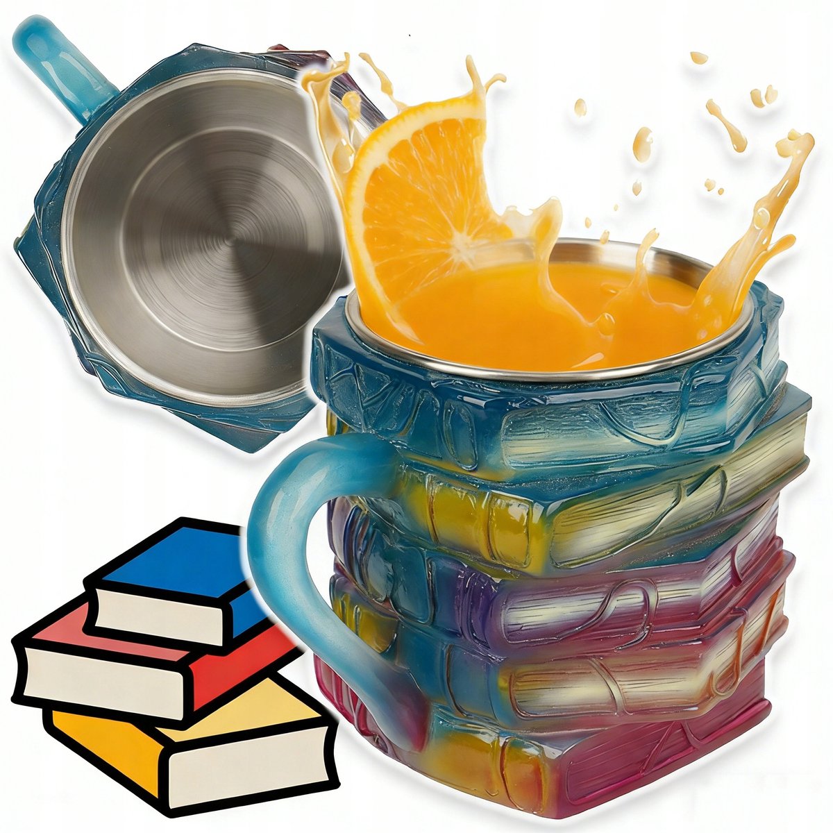 Merkloos Boekformiede Mok - Creatief en Multifunctioneel