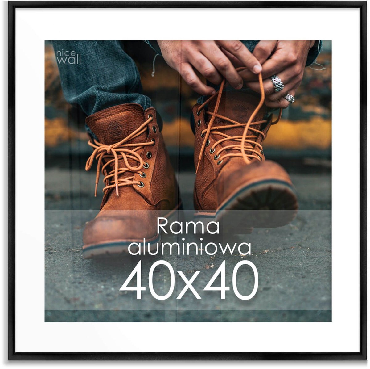 Zwarte Aluminium Fotolijst 30x40 - Modern & Duurzaam