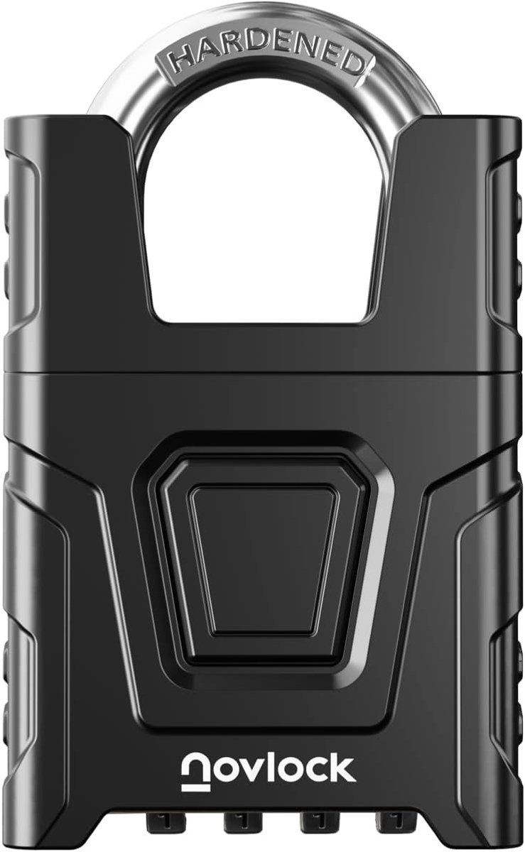 Cijferslot voor buiten - Zwart - 5,4 x 2,7 x 8,4 cm - Heavy-duty Combinatieslot met Geharde Stalen Beugel - Voor Poorten en Schuren