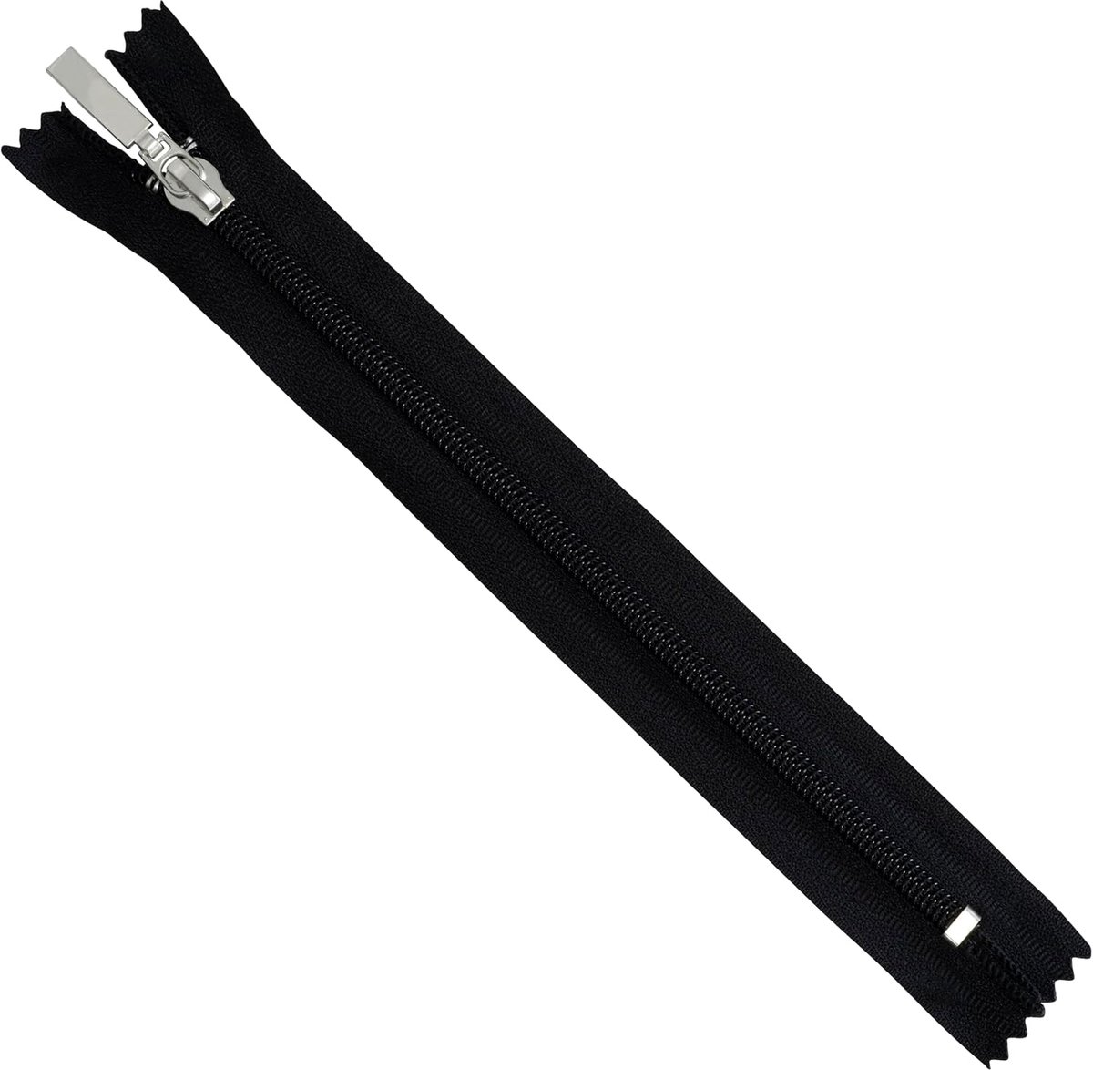 - Set van 7 spiraalritsen Nr. 5 20 cm | niet-deelbaar | zwart met decoratieve trekker | voor kleding accessoires etuis en DIY-naaiprojecten