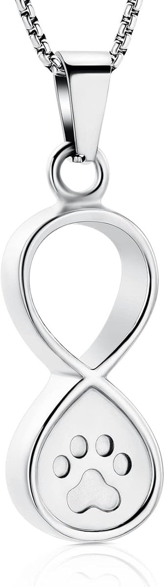 Memorial jewelry Infinity Love Pet urn-halsketting voor as, honden/kat, begrafenis, urn-halsketting