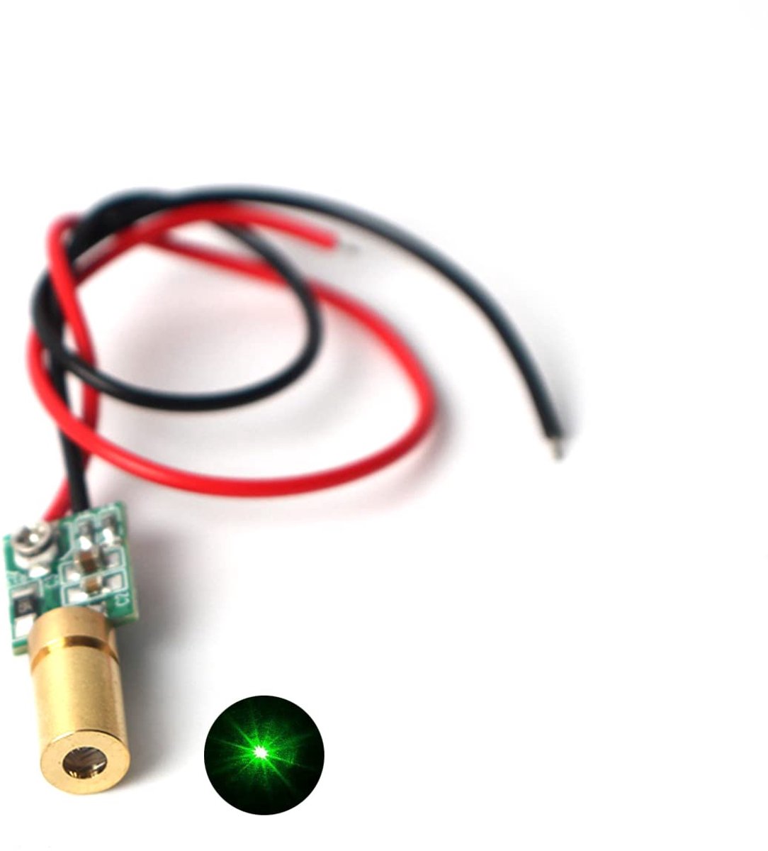 Groene lijn lasermodule industriële lasermodule verstelbare focus 6mm(point-1verpakking) - ShopVlot